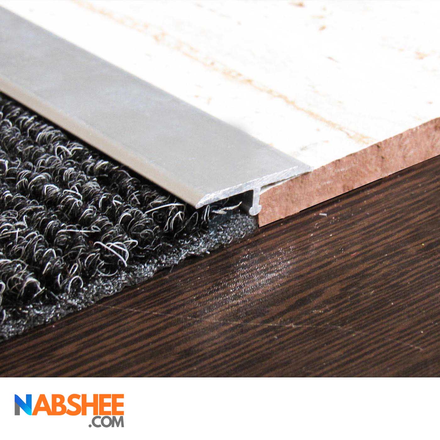 پروفیل آلومینیومی سپری 3 سانتی کد A21 نقره ای (شاخه 3 متری)