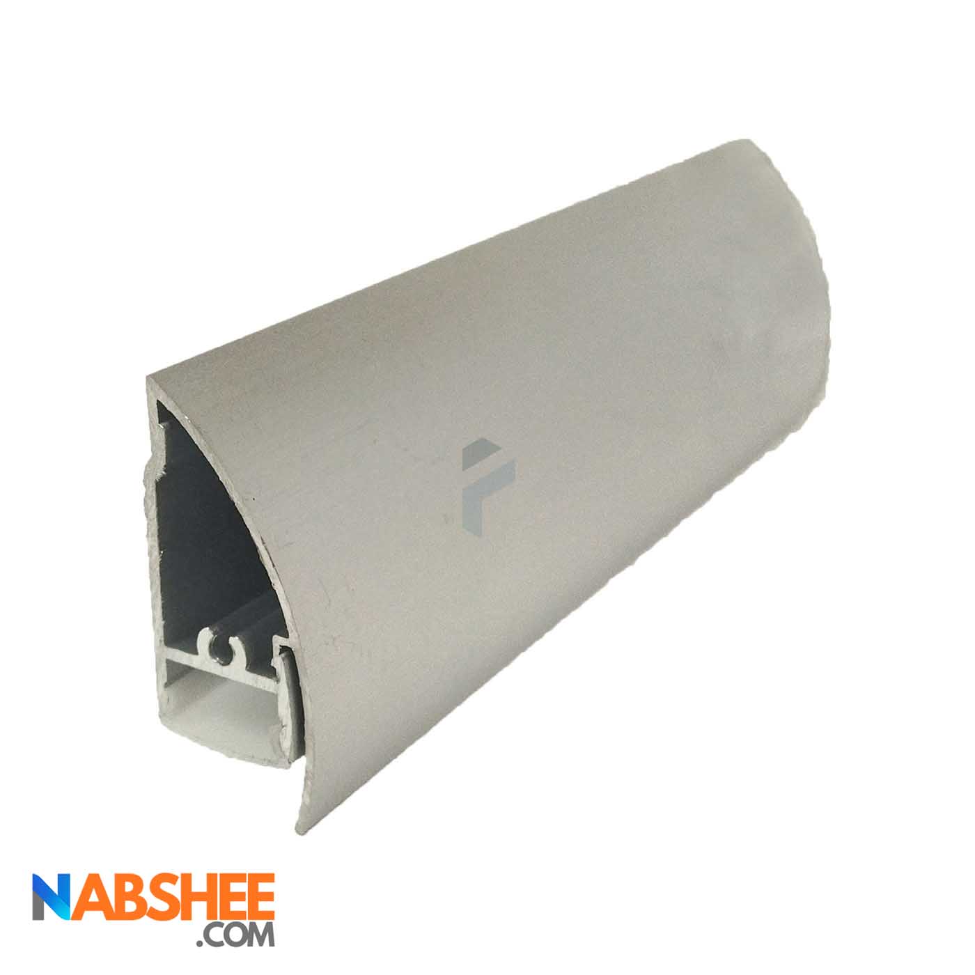 قرنیز آلومینیومی قوس دار 4 سانتی با شیار LED کد LS4 نقره ای (شاخه 3 متری)