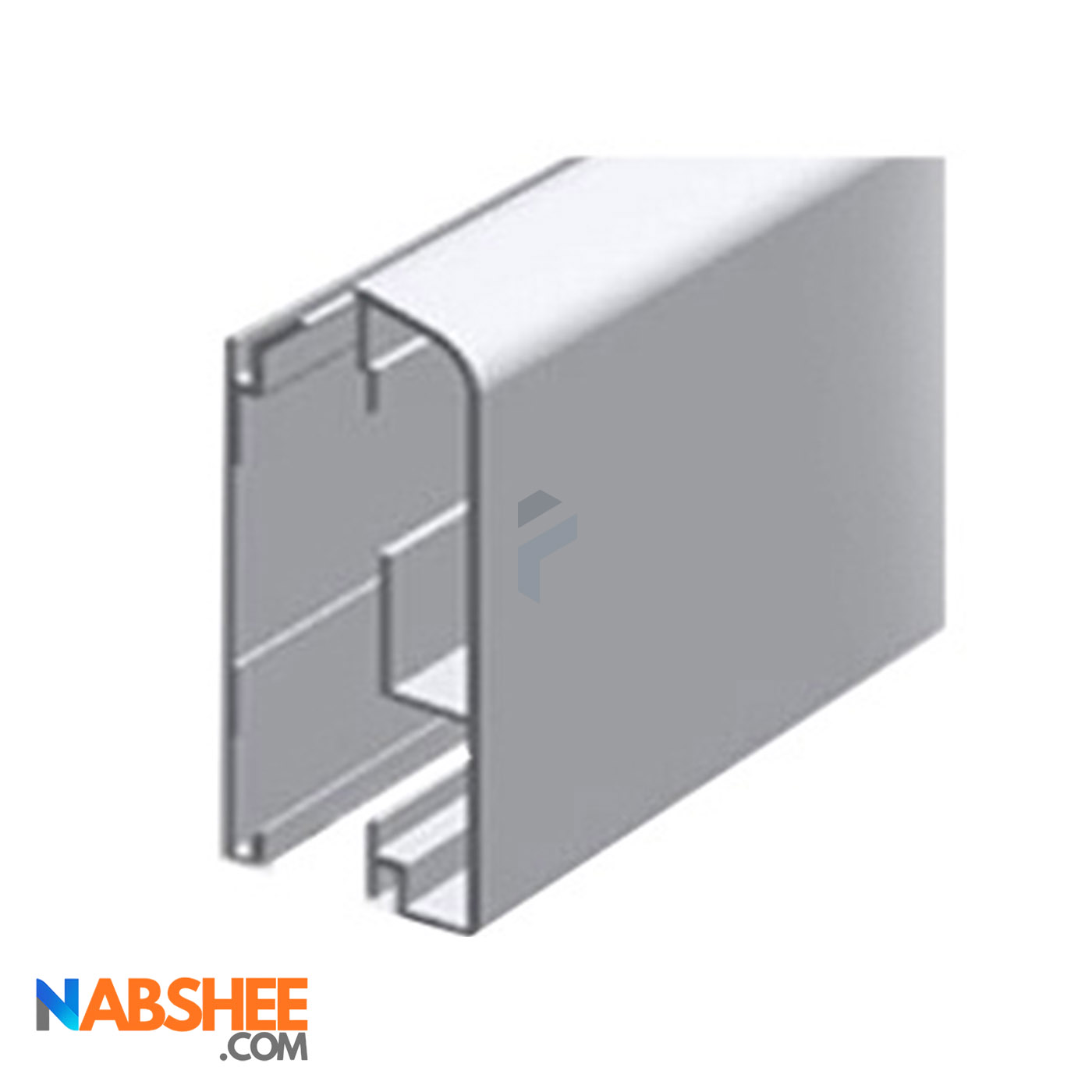 قرنیز آلومینیومی 8 سانتی بدون شیار LED کد A42 نقره ای (شاخه 3 متری)