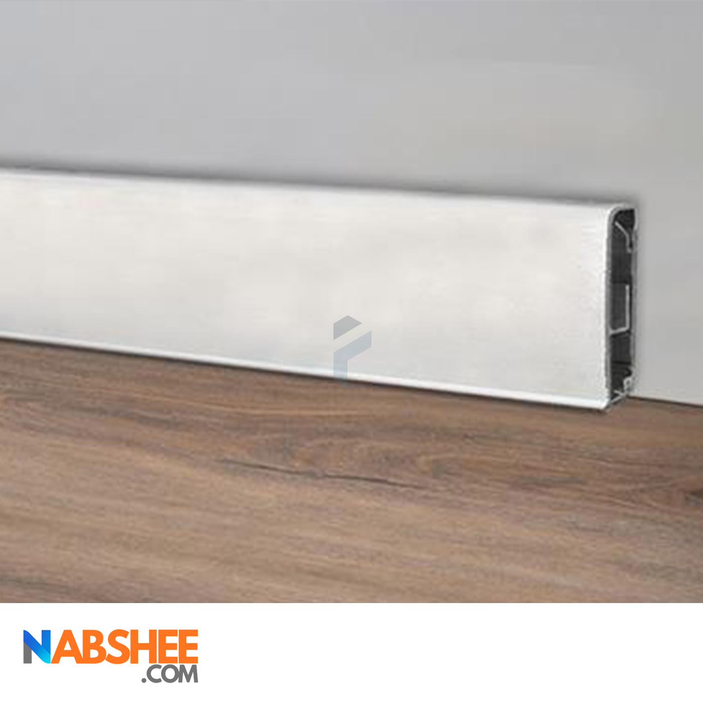 قرنیز آلومینیومی 8 سانتی بدون شیار LED کد A42 نقره ای (شاخه 3 متری)