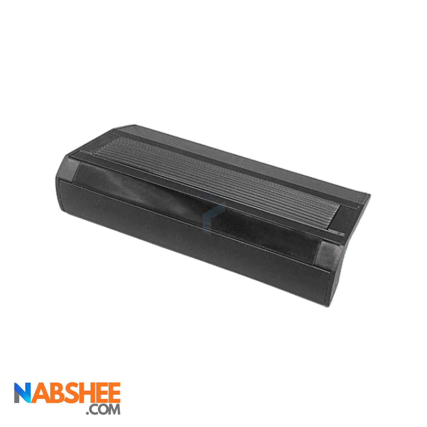 ترمز پله آلومینیومی دوبل با شیار LED کد T6B مشکی (شاخه 6 متری)