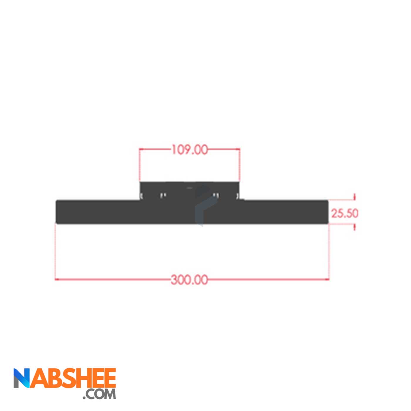 چراغ مگنتی خطی 10 وات کد MD10-4000