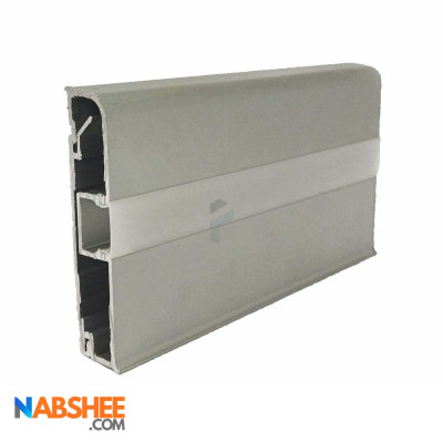 قرنیز آلومینیومی 8 سانتی با شیار LED کد LS8 نقره ای (شاخه 3 متری)