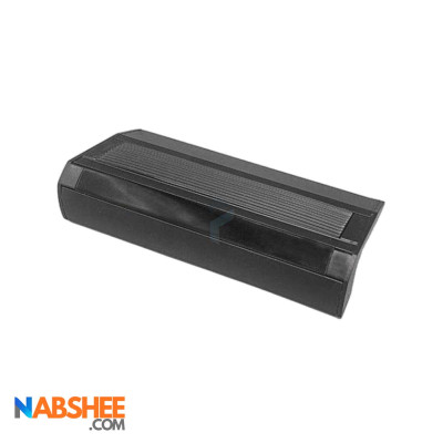 ترمز پله آلومینیومی دوبل با شیار LED کد T6B مشکی (شاخه 6 متری)