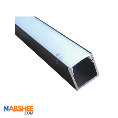 پروفیل نور خطی آلومینیومی 16 میل کد L1616 مشکی + دیفیوزر رایگان
