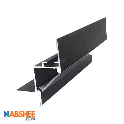 پروفیل نور خطی آلومینیومی مخفی کنافی کد LK6B مشکی